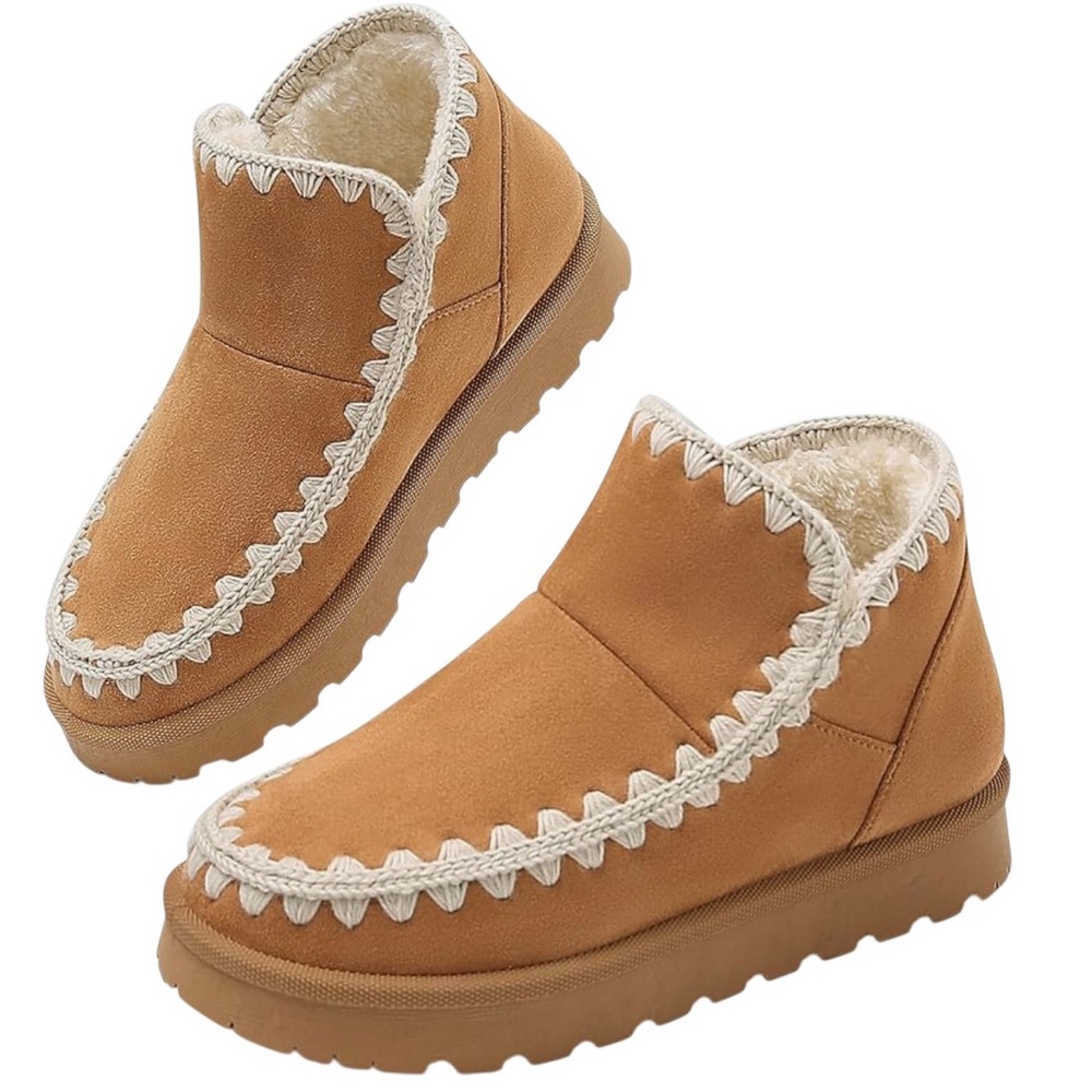 Goldnut/Ankle/Winter-Fall Boot/Women's/Fur Lined/Size: 8
